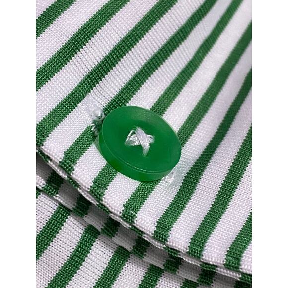 Nike Golf Polo Green Stripe Biltmore Club Crest Shirt Men’s XL Performance Fit - Picture 5 of 12
